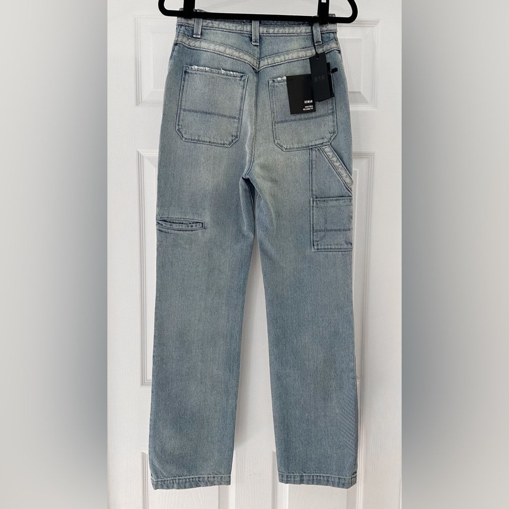 NWT RtA Road to Awe Rowan High Rise Relaxed Fit Straight Leg Jeans sz 27 - Picture 7 of 10